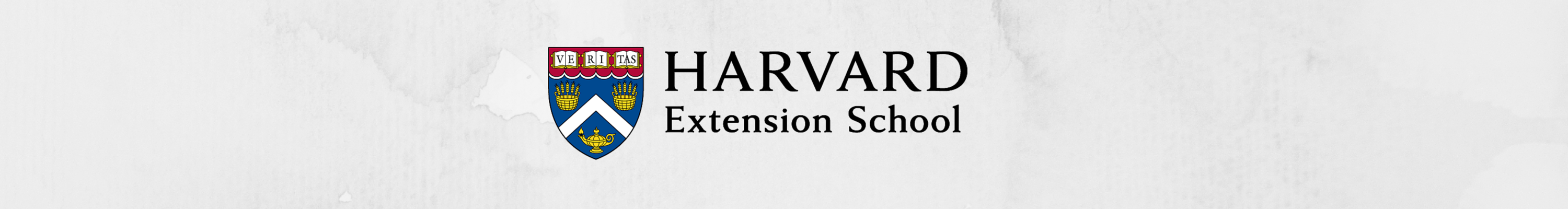 Marquee image: Harvard Extension School shield on decorative paper